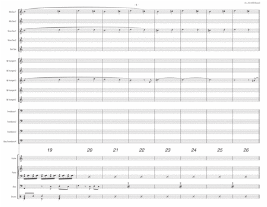 All Blues Large Ensemble scores gallery preview page 4