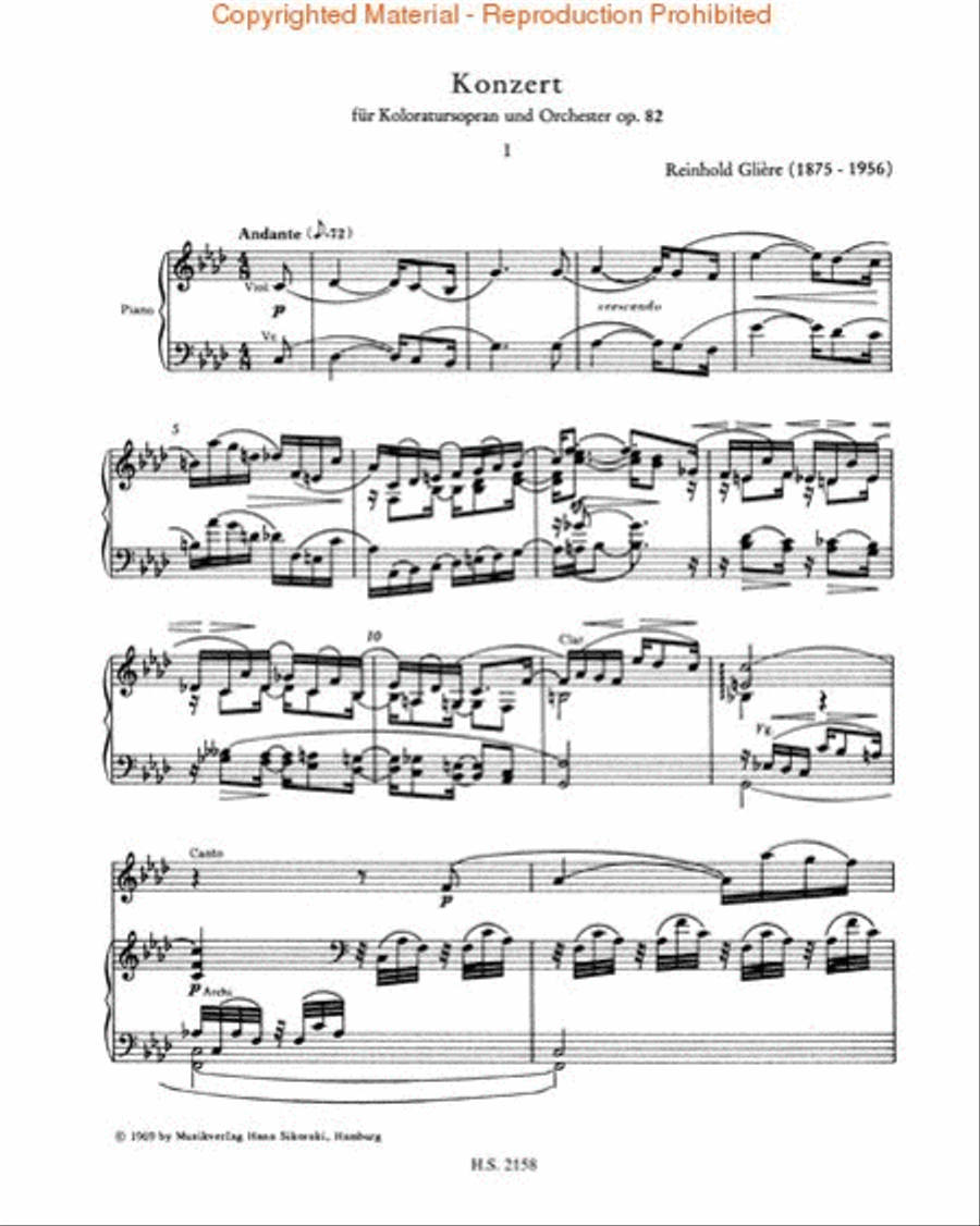 Concerto for Coloratura Soprano & Orchestra Coloratura Soprano scores gallery preview page 2