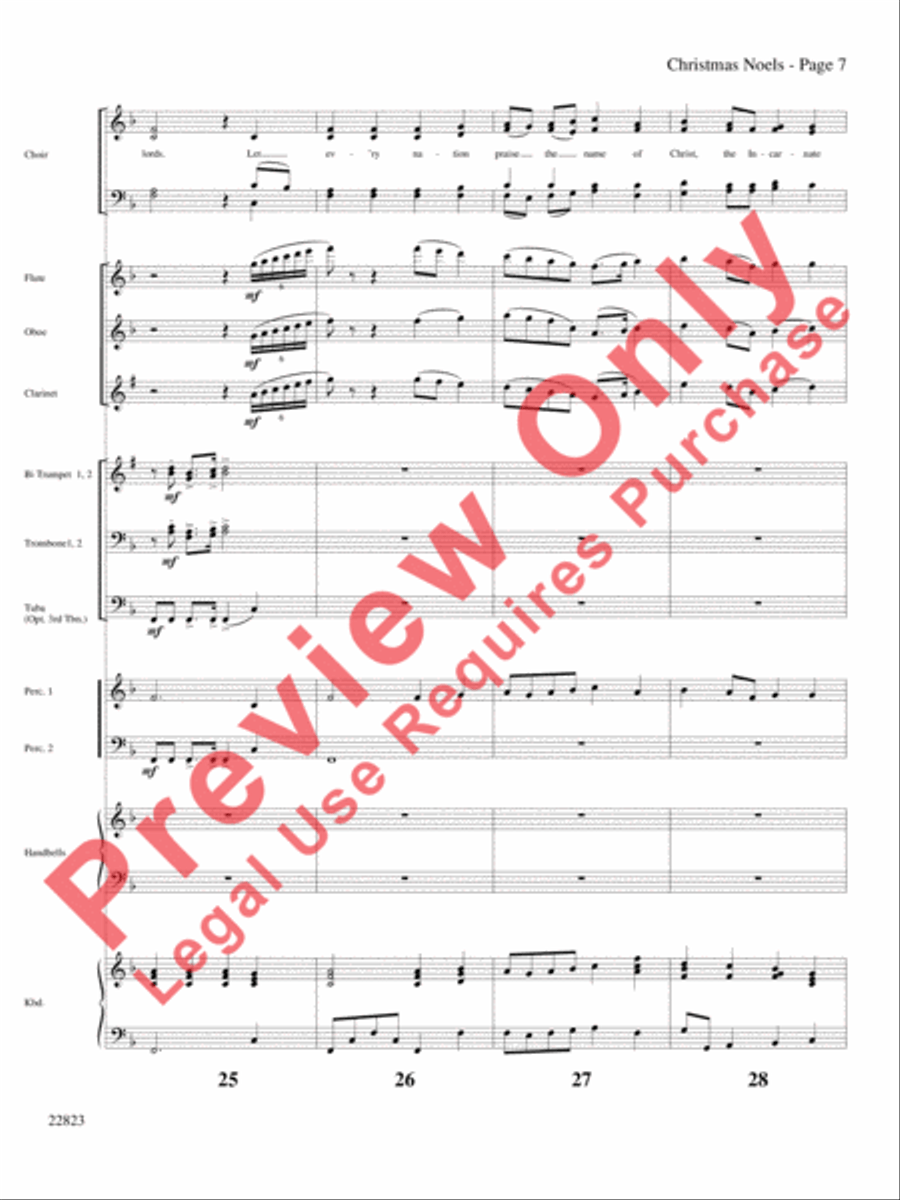Christmas Noels Choir scores gallery preview page 8