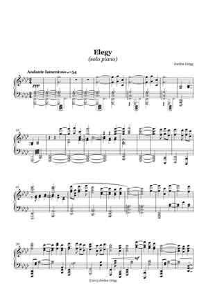 Elegy (solo piano)