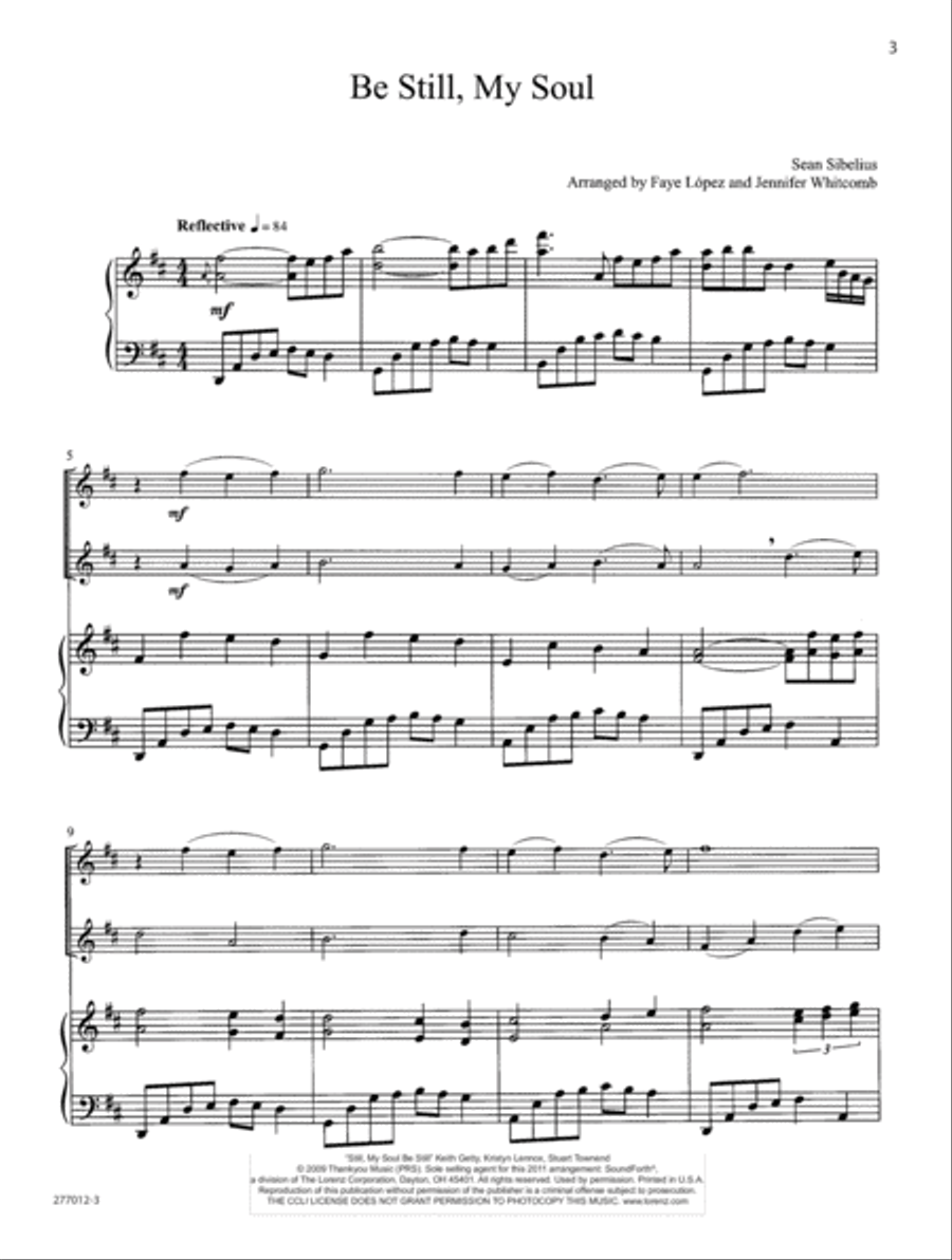 Be Still My Soul Flute Duet scores gallery preview page 2