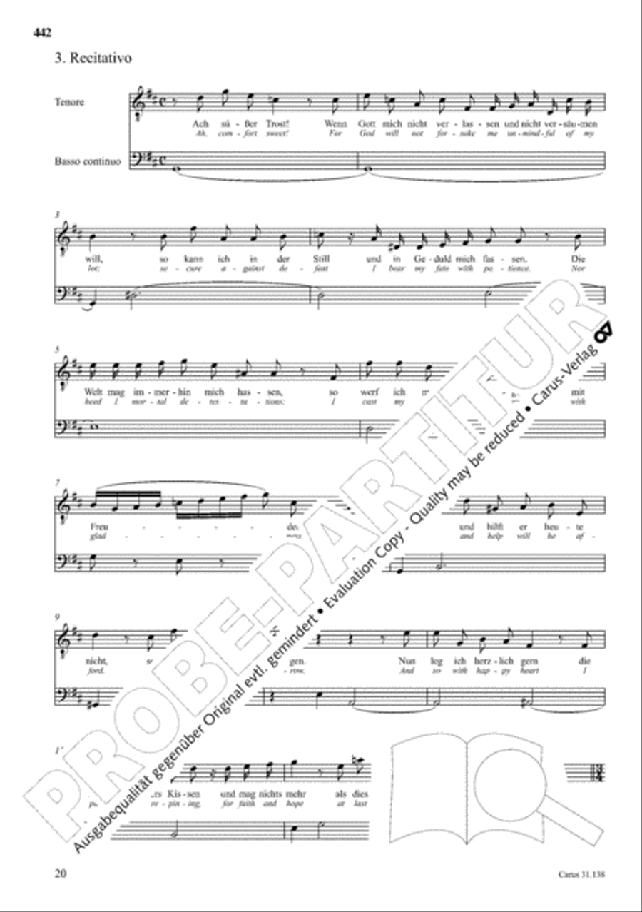 The Complete Sacred Vocal Works (Das geistliche Vokalwerk) Voice scores gallery preview page 443