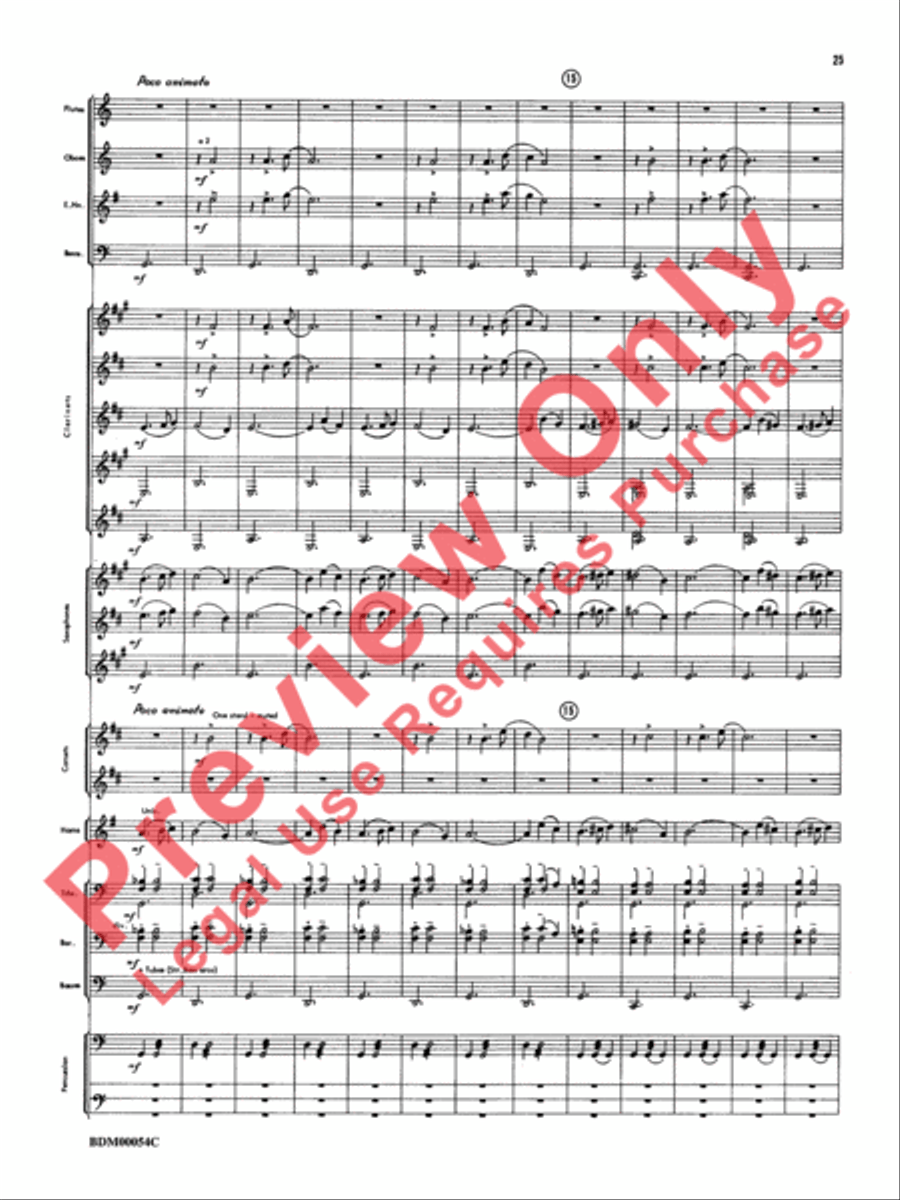 Symphonic Suite Concert Band scores gallery preview page 28