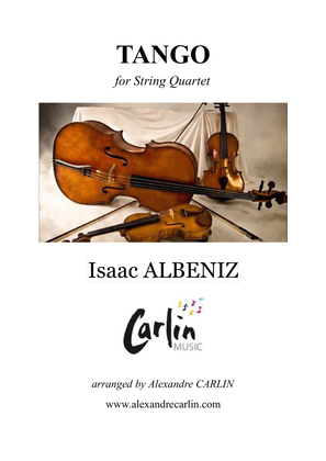 Book cover for Tango by Albeniz - Arranged for String Quartet or Ensemble