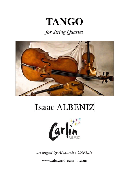 Tango by Albeniz - Arranged for String Quartet or Ensemble image number null