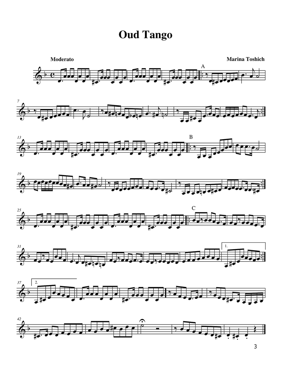 Oud In The Middle West Oud In The Middle West Lute scores gallery preview page 4