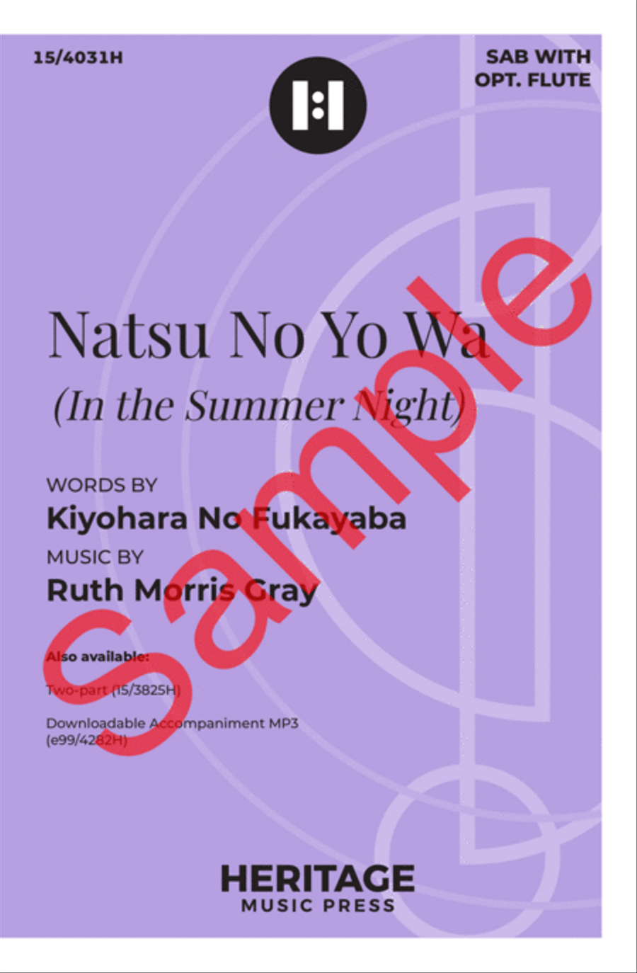 Natsu No Yo Wa 3-Part scores gallery preview page 2