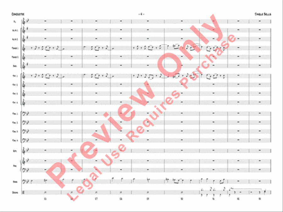 Jingle Bells (score only) Jazz Ensemble scores gallery preview page 7