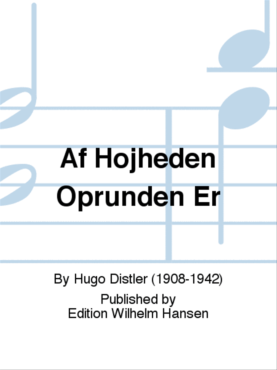Af Højheden Oprunden Er Choir scores gallery preview page 1