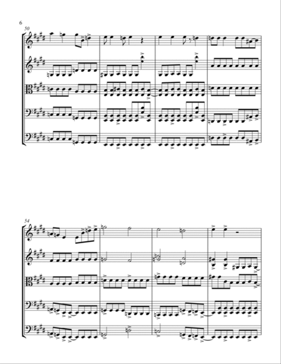 We Will Rock You String Orchestra scores gallery preview page 6