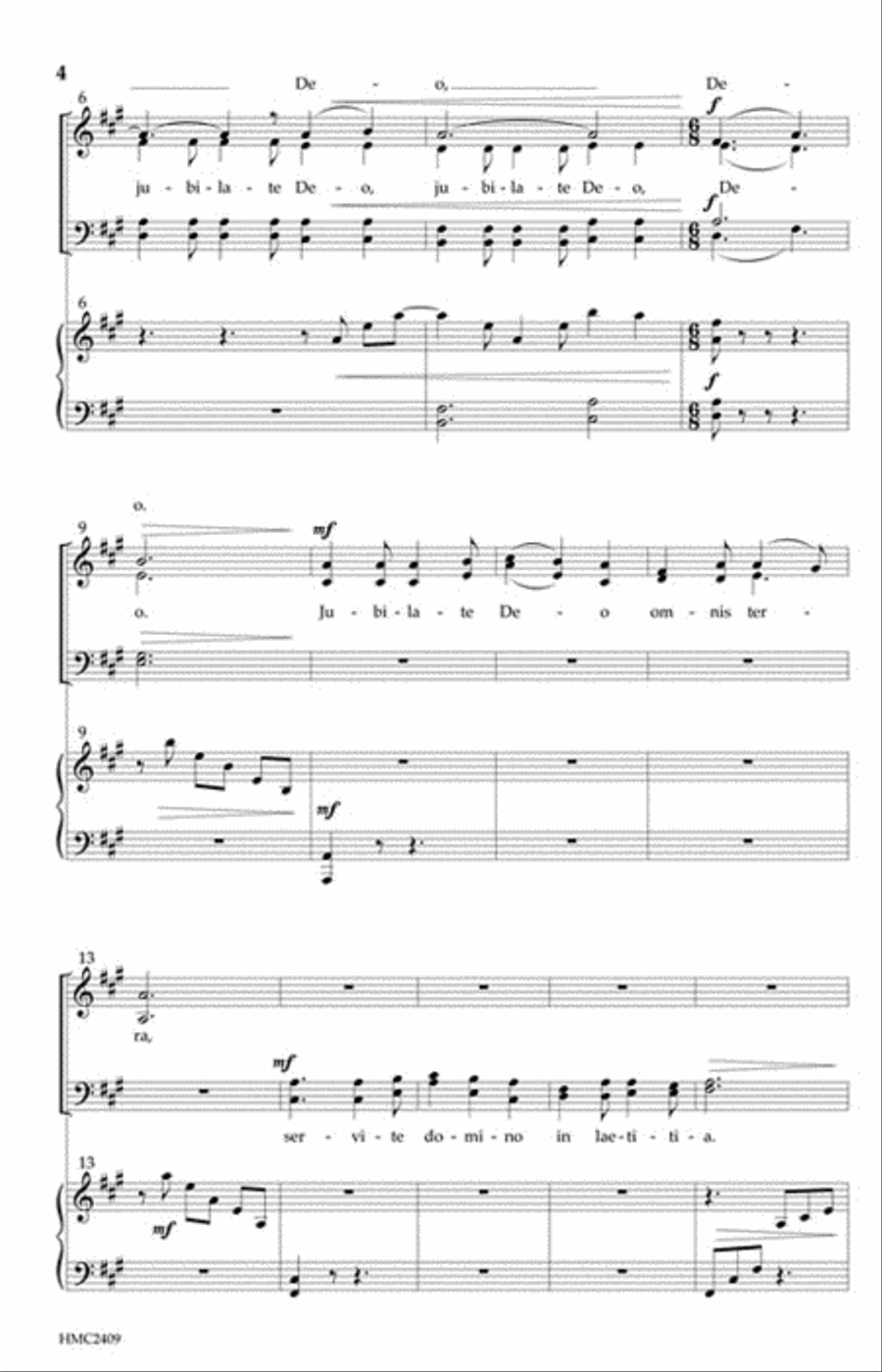 Jubilate Deo 4-Part scores gallery preview page 3