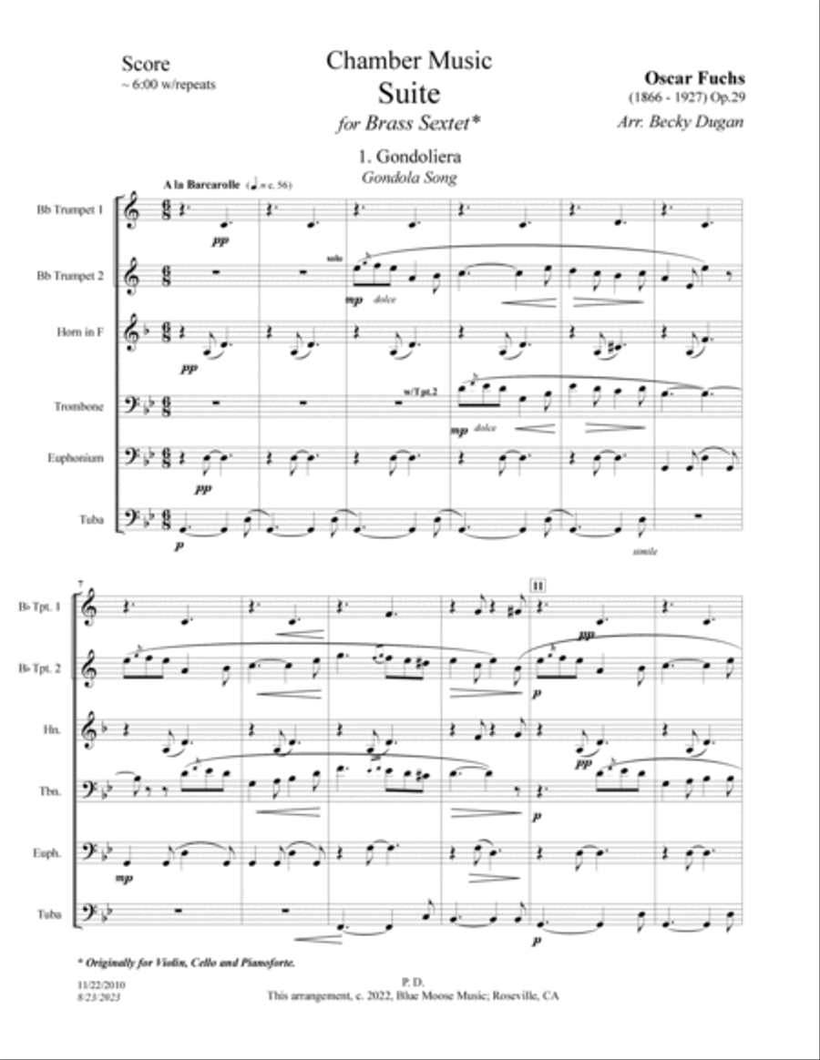 SUITE Brass Ensemble scores gallery preview page 3