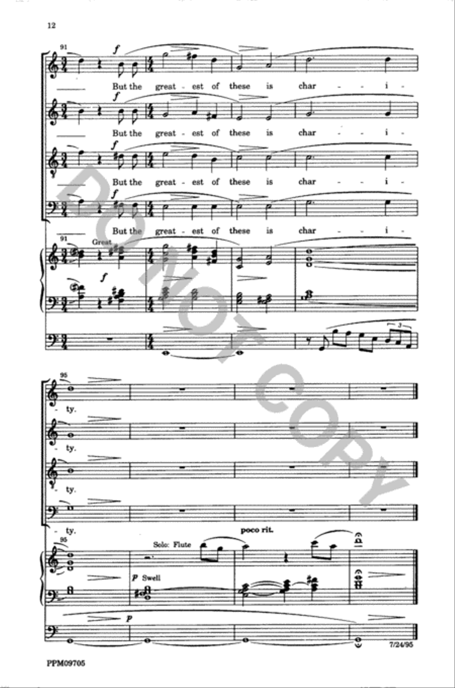 Though I Speak with the Tongues of Men and of Angels Divisi scores gallery preview page 13