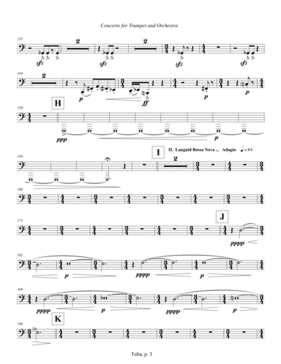 Concerto for Trumpet and Orchestra (2011) Tuba part