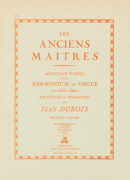 Anciens Maitres - Volume 2