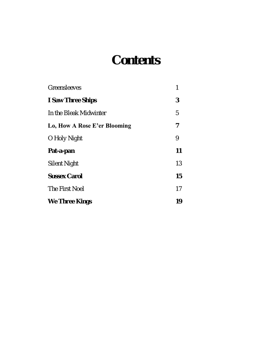 10 Songs for Christmas, Ukulele Solos, Fingerstyle, Low G Ukulele scores gallery preview page 6