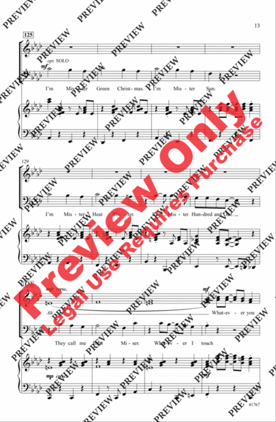 Cartoon Christmas Cartoon Christmas 3-Part scores gallery preview page 13