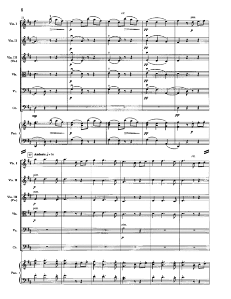Spanish Dance No. 5 from Ten Spanish Dances: Andaluza Orchestra scores gallery preview page 9
