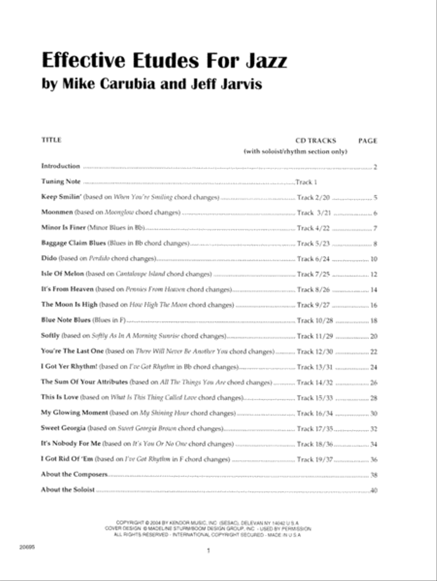 Effective Etudes For Jazz - Bb Trumpet - Book with MP3 Downloads Jazz Ensemble scores gallery preview page 2