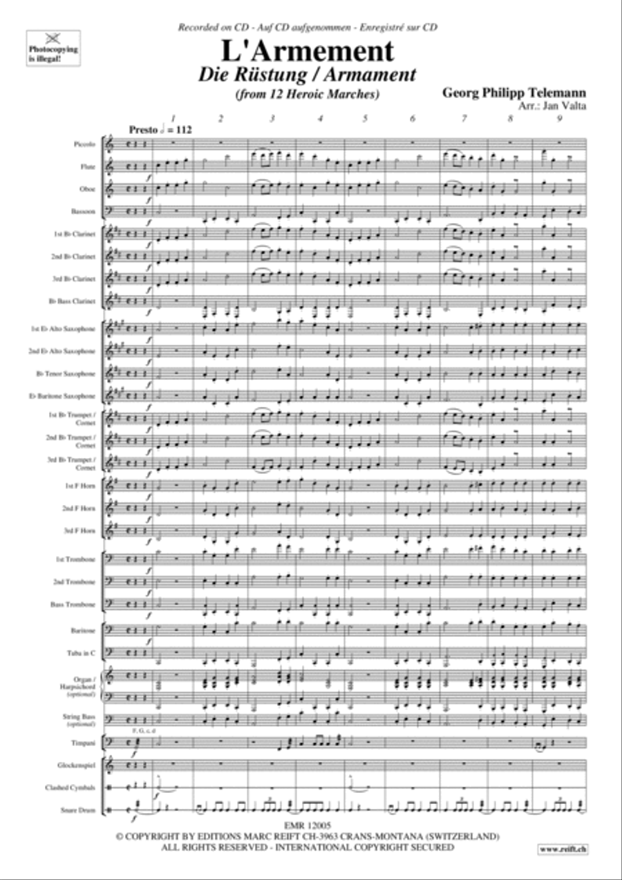 L' Armement Concert Band scores gallery preview page 3