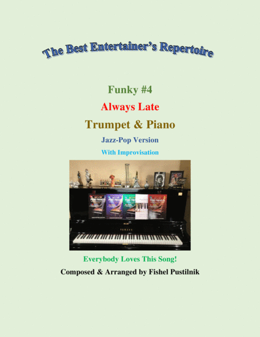 Funky #4 "Always Late" for Trumpet and Piano-Video image number null