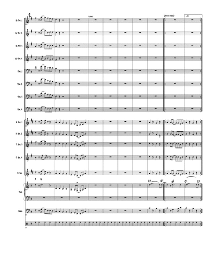 Mambo con T Mambo con T Jazz Ensemble scores gallery preview page 2