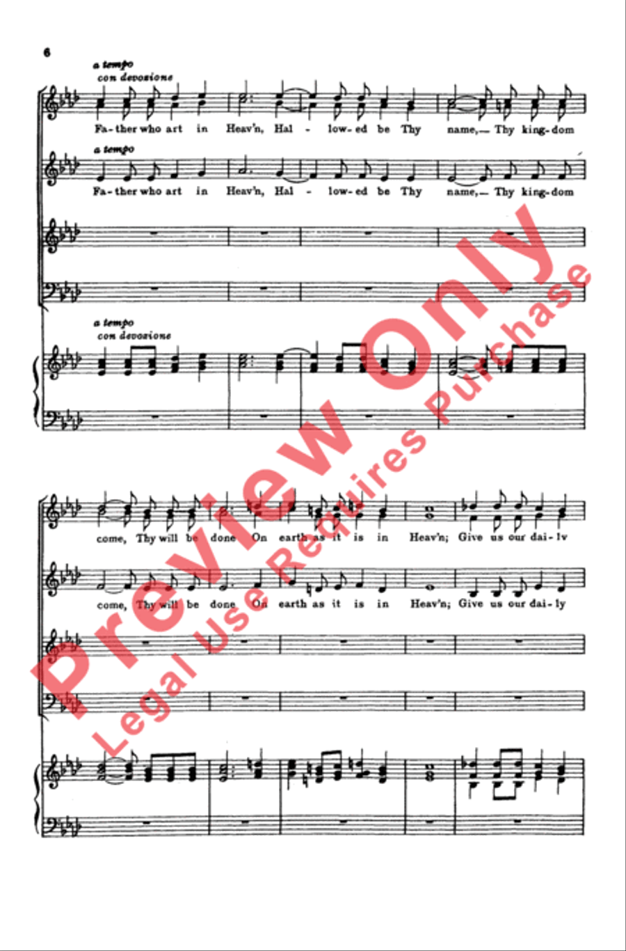 Almighty God of Our Fathers Almighty God of Our Fathers 4-Part scores gallery preview page 6