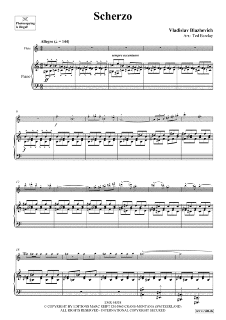 Scherzo Scherzo Flute Solo scores gallery preview page 5