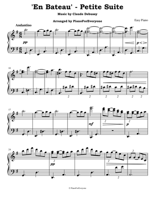 Book cover for En Bateau - Debussy (Easy Piano)