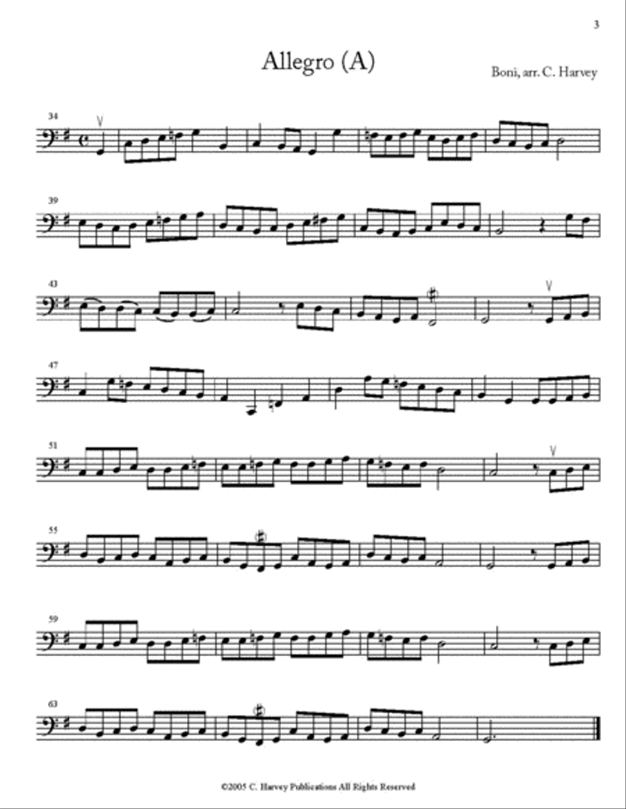 Warming Up for Cello, Book Two Cello scores gallery preview page 3