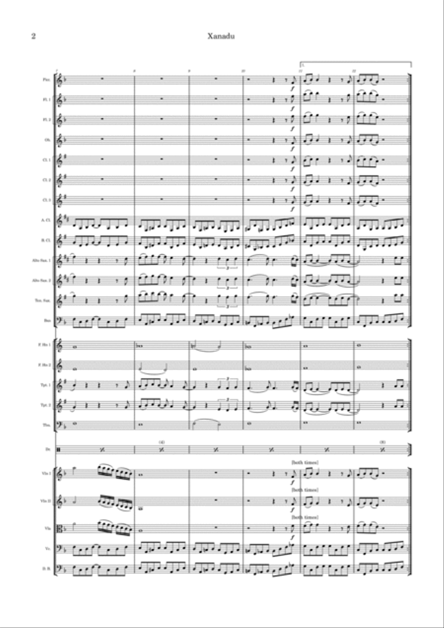 Xanadu Full Orchestra scores gallery preview page 2