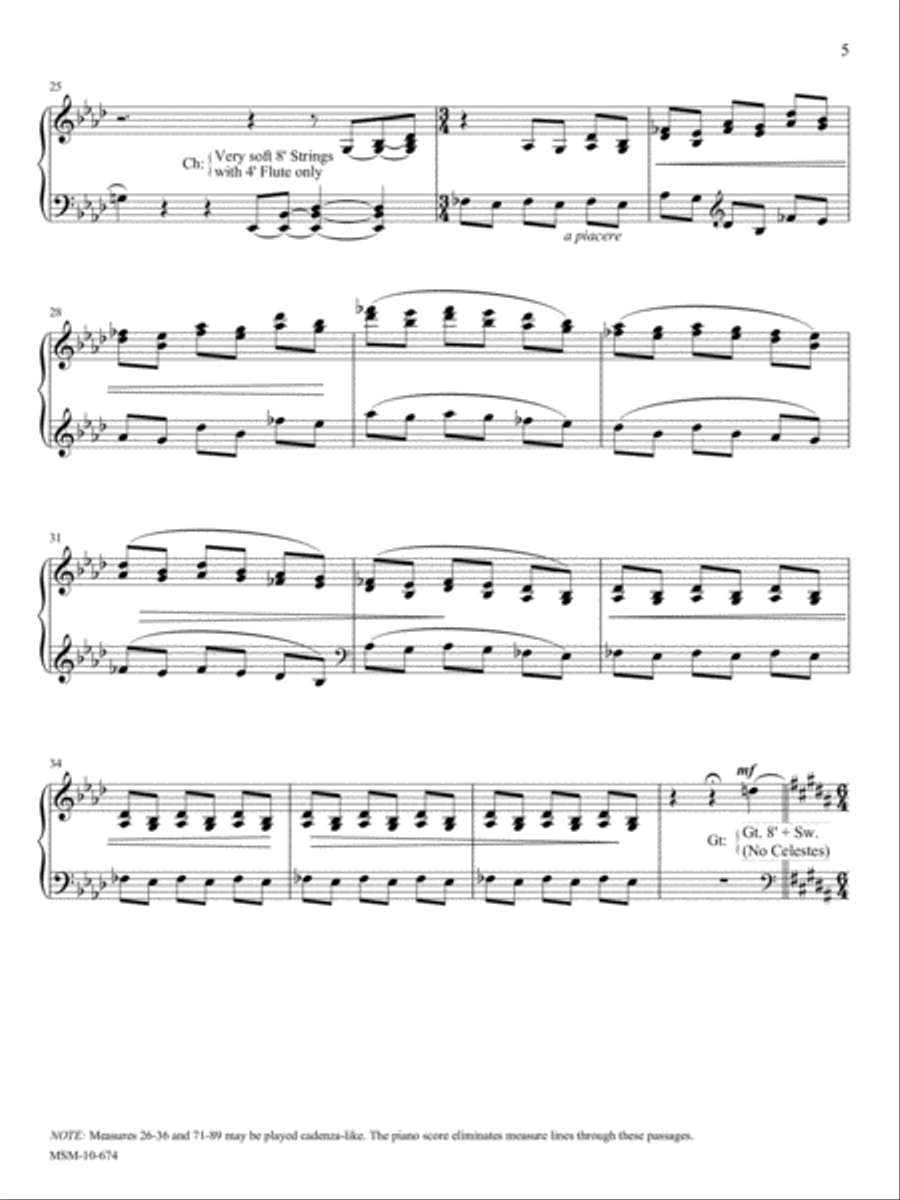 Liebestraume No. 3 (Dream of Love) Organ scores gallery preview page 4