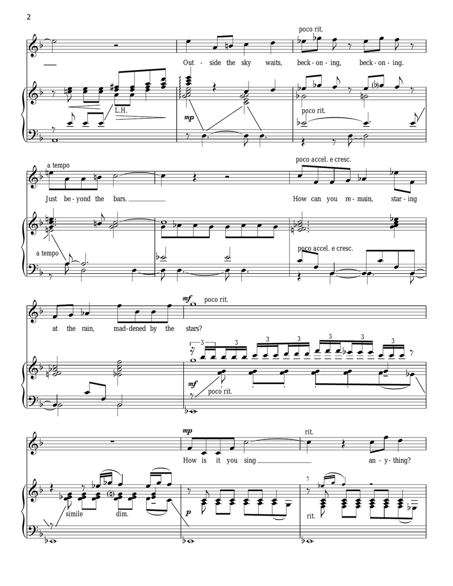 Green Finch And Linnet Bird Piano, Vocal scores gallery preview page 2