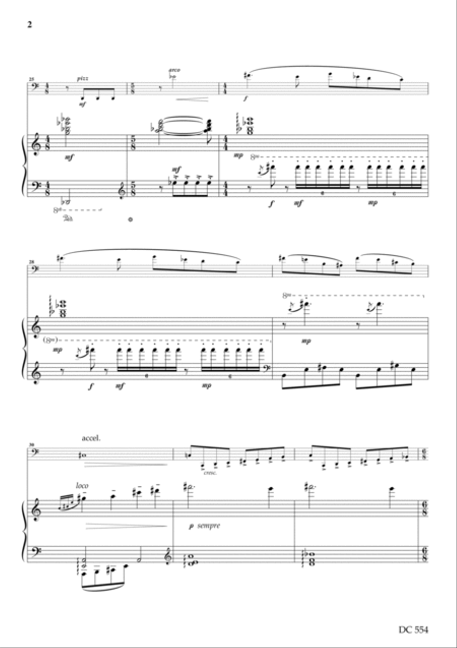 Sonata for Violoncello and Piano Piano scores gallery preview page 2