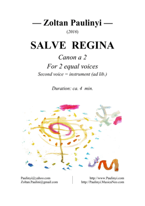 Zoltan Paulinyi: Salve Regina, canon for 2 equal voices (a capella)