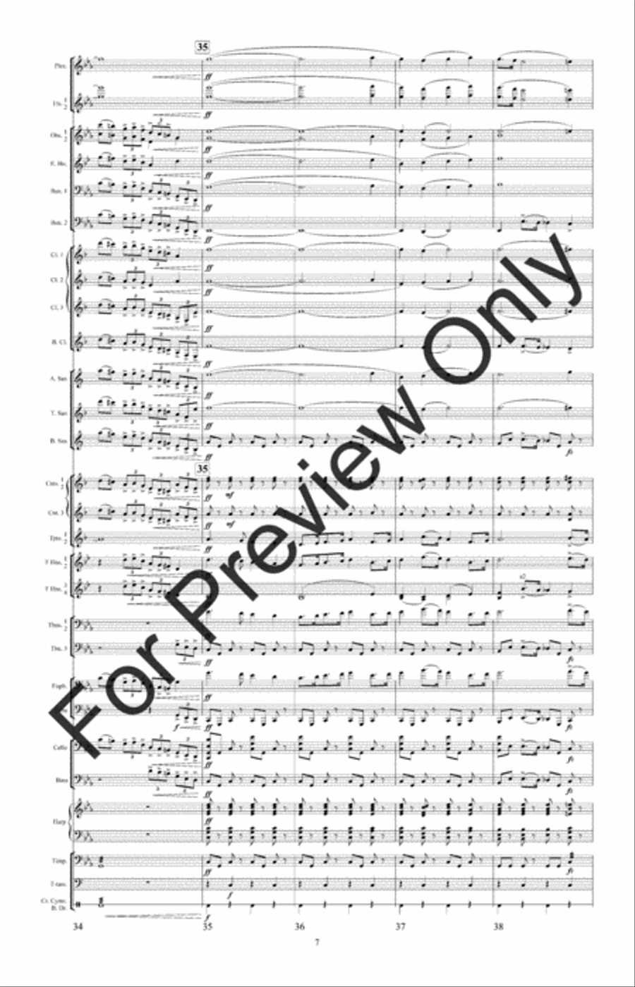 In Memoriam In Memoriam Concert Band scores gallery preview page 10