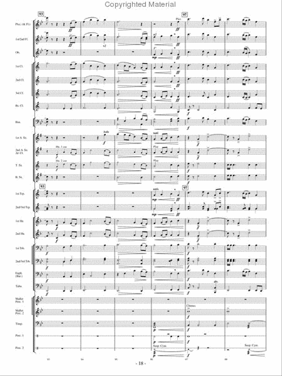 High Country Celebration High Country Celebration Concert Band scores gallery preview page 17