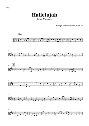 Hallelujah by Handel for Viola