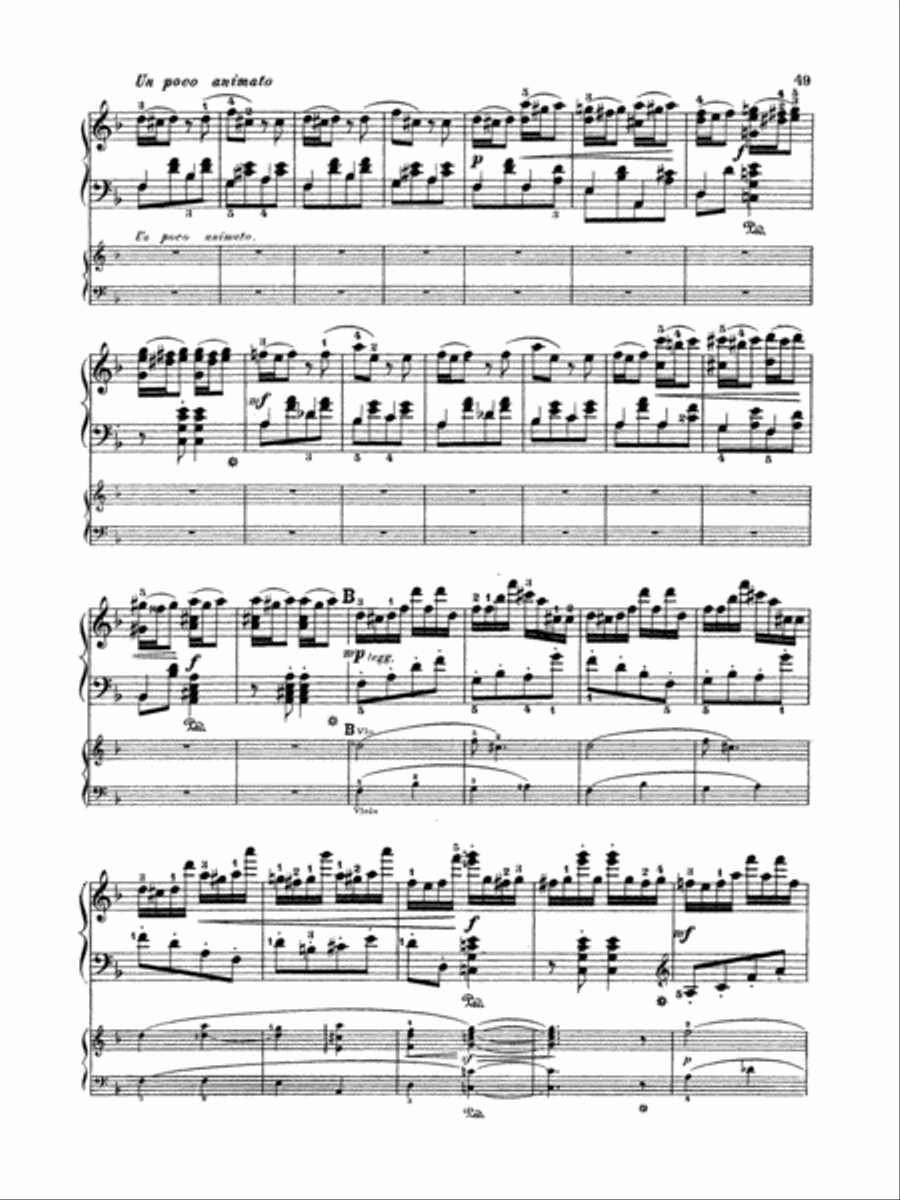 Rubinstein: Piano Concerto No. 4, Op. 70 Piano scores gallery preview page 3