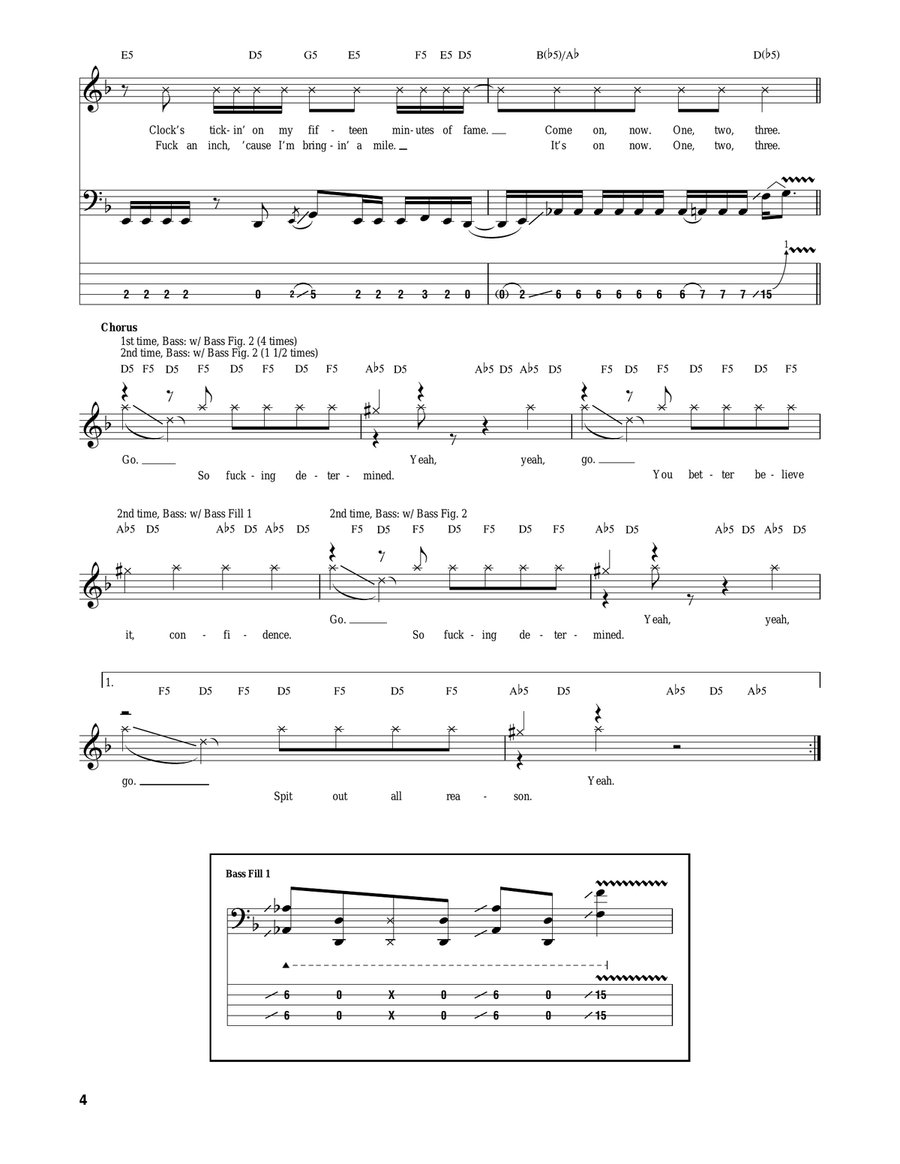 Determined Electric Guitar scores gallery preview page 4