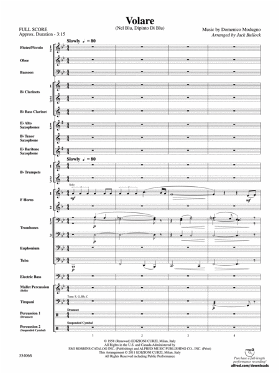 Volare Concert Band scores gallery preview page 2