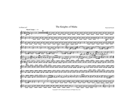 The Knights of Malta - For Pep Band; Concert Band; Marching Band image number null