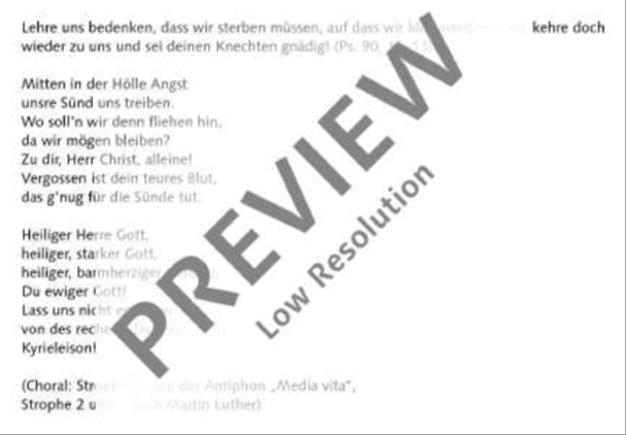 Mitten wir im Leben sind SSAATTBB scores gallery preview page 4