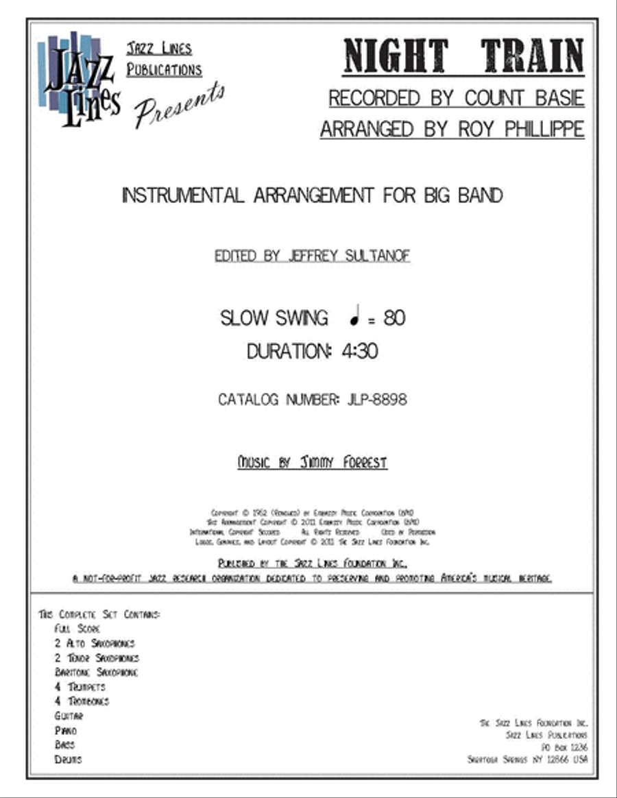 Night Train Big Band scores gallery preview page 1
