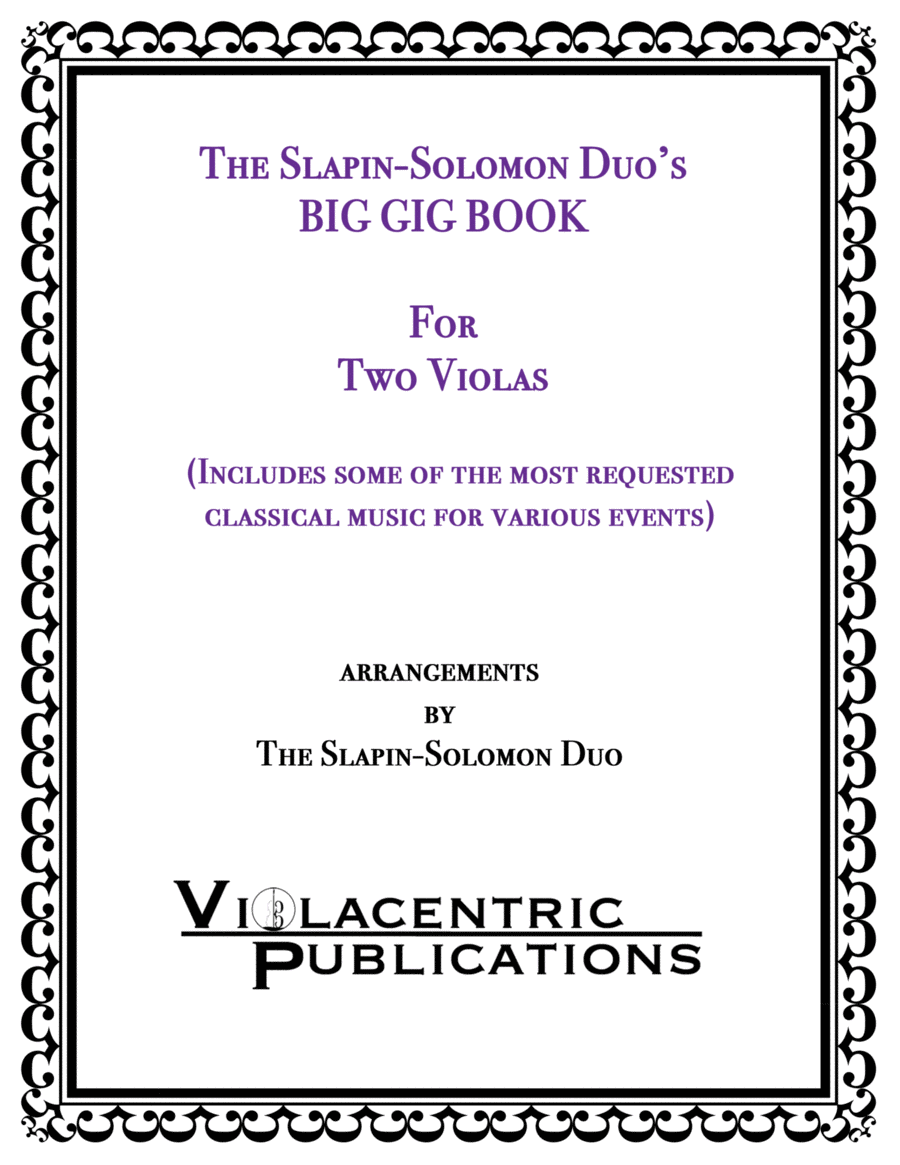 The Slapin-Solomon Duo's Big Gig Book for Two Violas String Duet scores gallery preview page 1