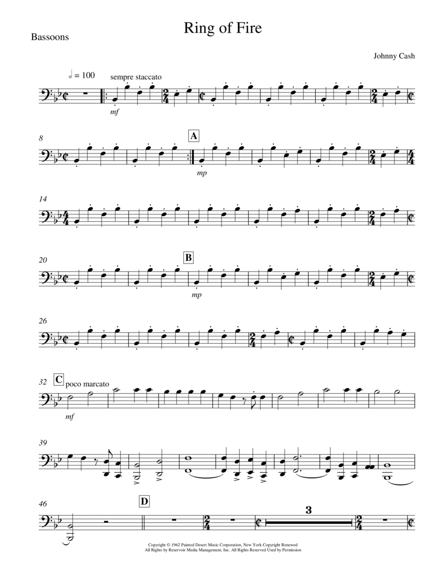 Ring Of Fire Full Orchestra scores gallery preview page 1