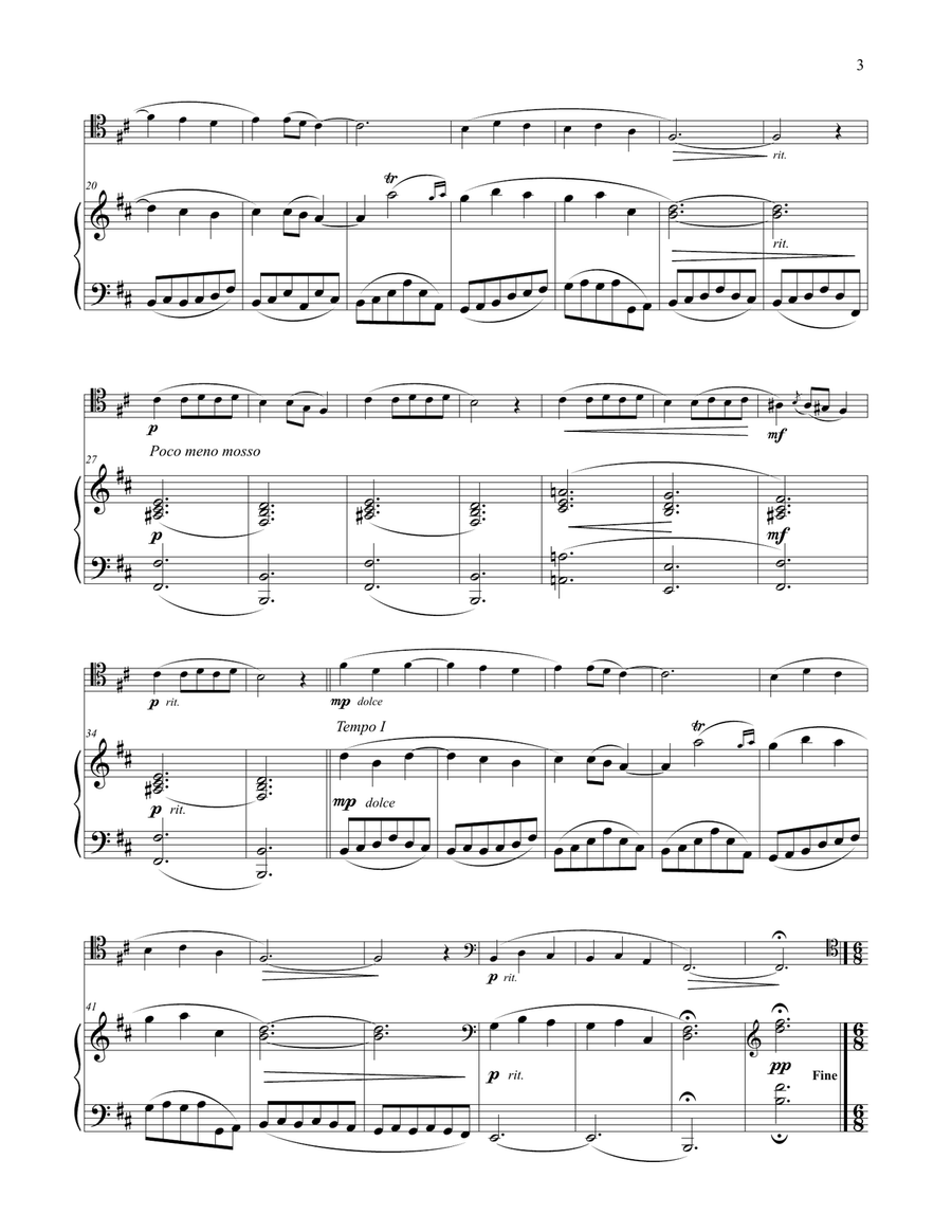 Two Spanish Dances for Trombone and Piano Piano scores gallery preview page 3