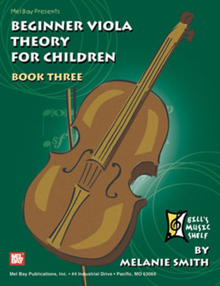 Book cover for Beginner Viola Theory for Children, Book 3