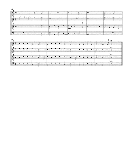 Mille regretz (arrangement for 4 recorders)