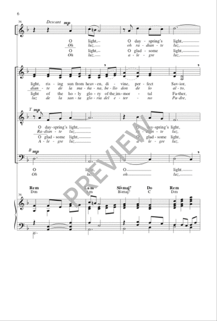 Alegre Luz 4-Part scores gallery preview page 6